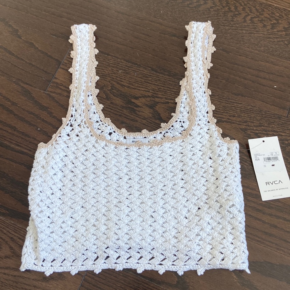 Cropped Crochet Tank